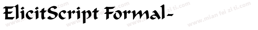 ElicitScript Formal字体转换